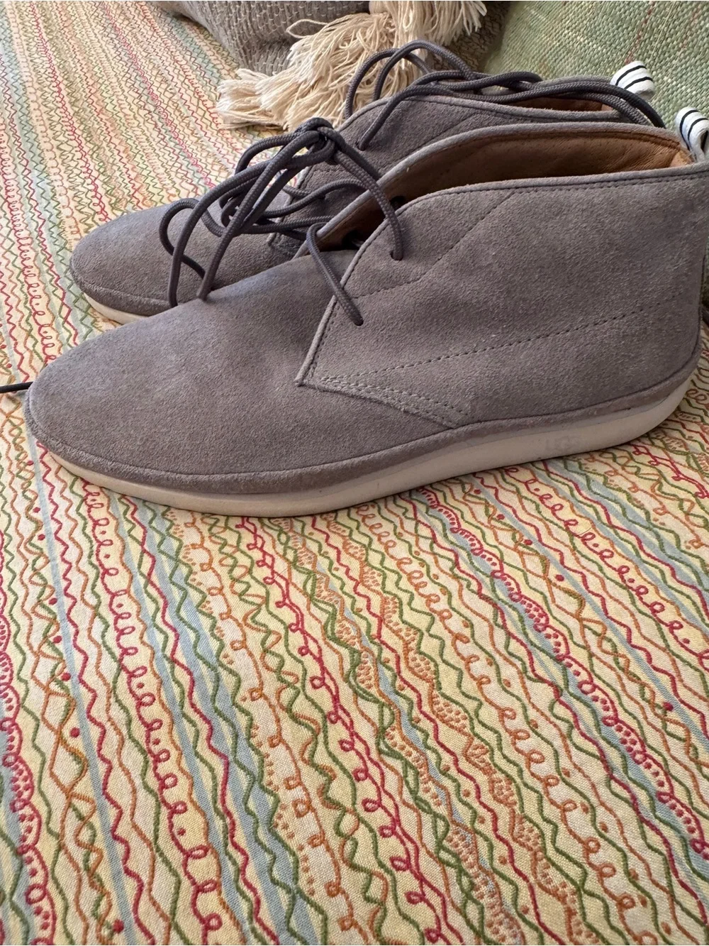 UGG Cali Chukka Suede Ankle Boots Gray Size 7.5 Casual